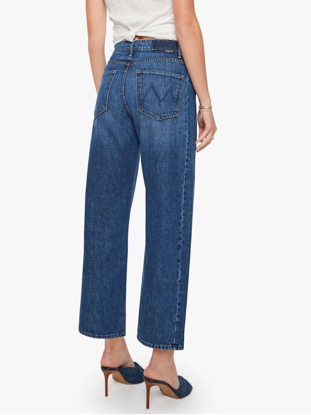 MOTHER | The Half Pipe Flood High Waist Ankle Wide Leg Jeans | Size 29